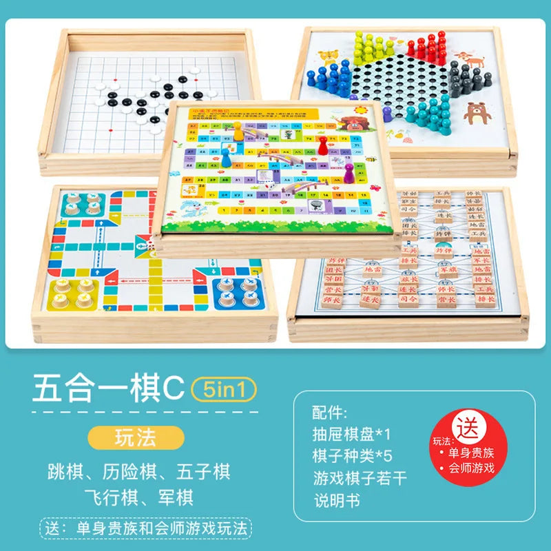 Large flying chess checkers and children's multi-function Gozi chess fighting beast chess army chess elementary school students