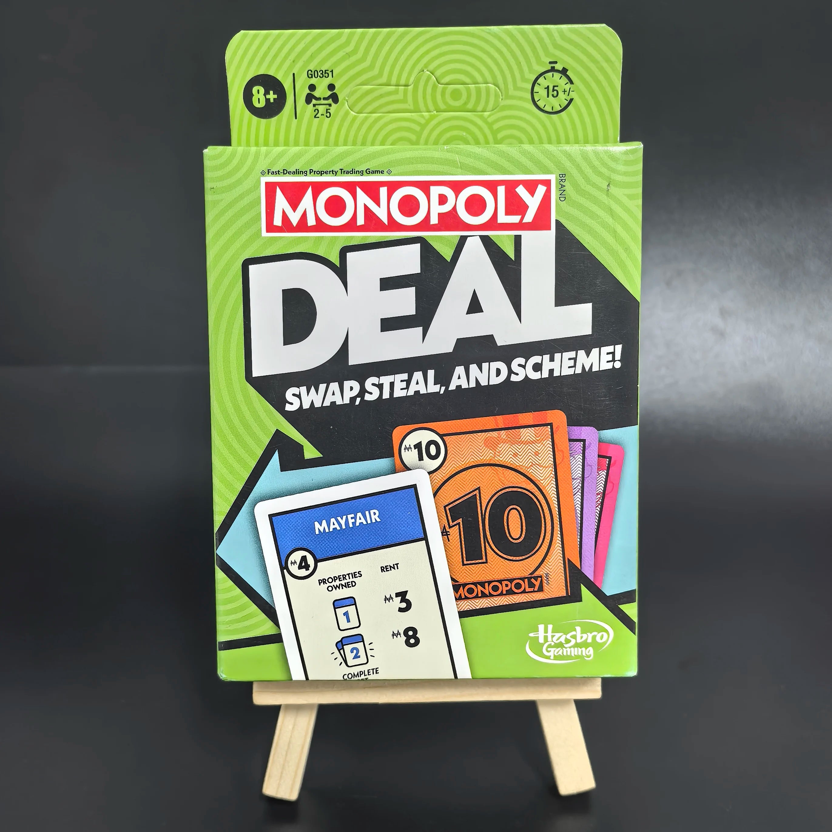 Monopoly Deal Card Game English Version Quick-Playing Card Game for Battle Kids Board Game Puzzle Poker Christmas Birthday Gift