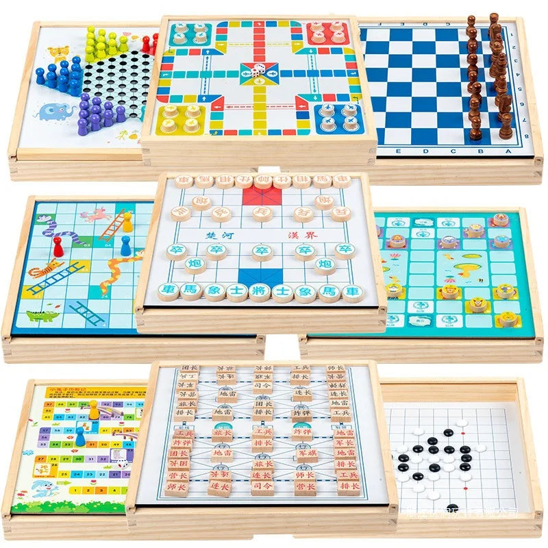 Large flying chess checkers and children's multi-function Gozi chess fighting beast chess army chess elementary school students