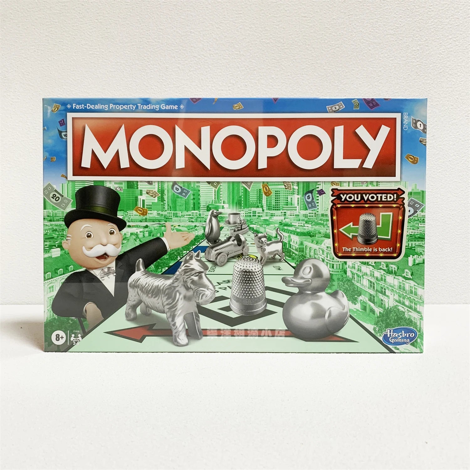 Hasbro Real Estate Tycoon Monopoly Monopoly Tabletop Game Classic Edition C1009 Ages 8 and Up 2-6 Players Entertainment