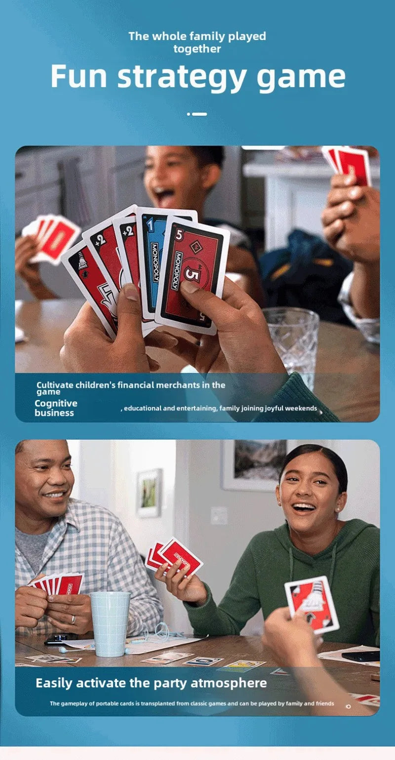 Hasbro Monopoly Gaming Deal Card Game Family Gathering Friends Party Board Game Battle Children Christmas Birthday Gifts Toys