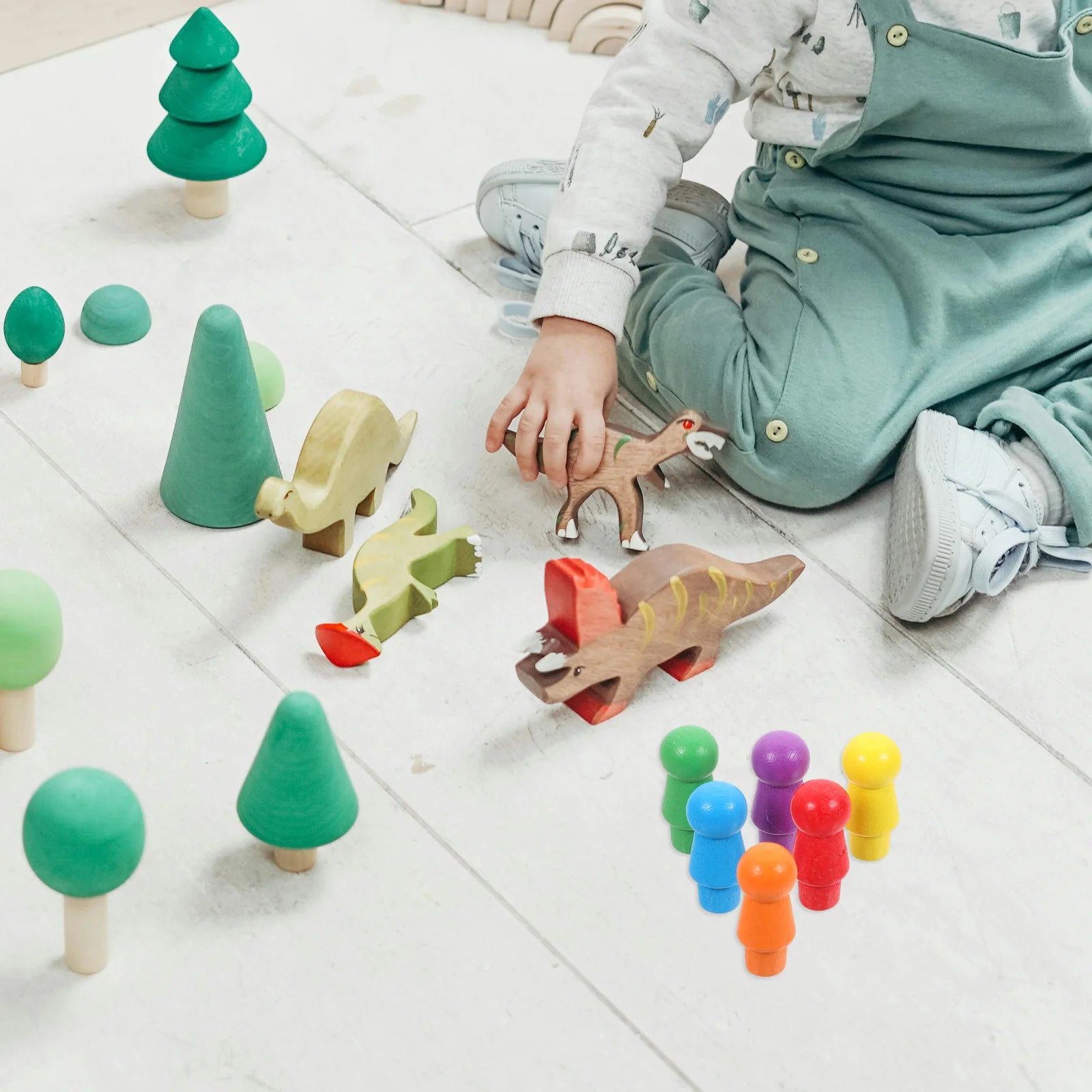 60Pcs Flying Chess Pieces Wooden Colorful Small Chess Pieces Educational Board Game Accessories Entertainment