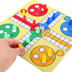 1 set Flying Set 24cm Ludo Board Game Toy Lightweight Portable Chess for Party Home KTV Bars Mini Table Chess Toys