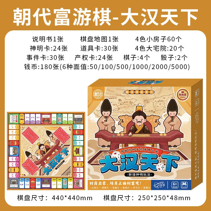 Rich Game Monopoly Kids Classic Deluxe Upgraded Super Large Adult Board Game Student Game World Tour