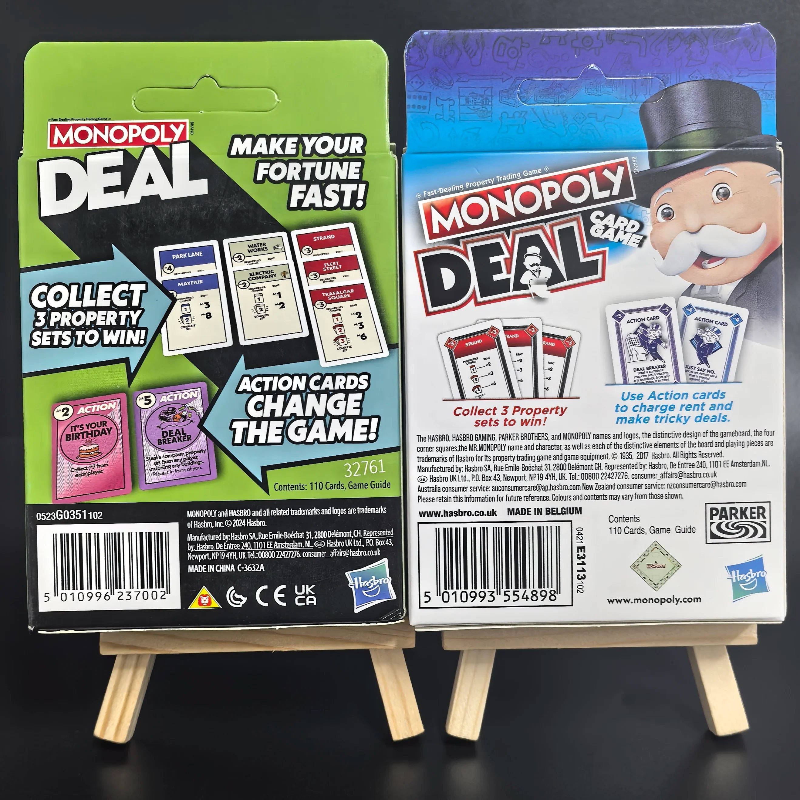 Monopoly Deal Card Game English Version Quick-Playing Card Game for Battle Kids Board Game Puzzle Poker Christmas Birthday Gift