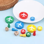 16 Chess Pieces + 1 Dice Flying Wooden Chess Pieces For Primary School Students Three-Dimensional Checkers For Games Accessories