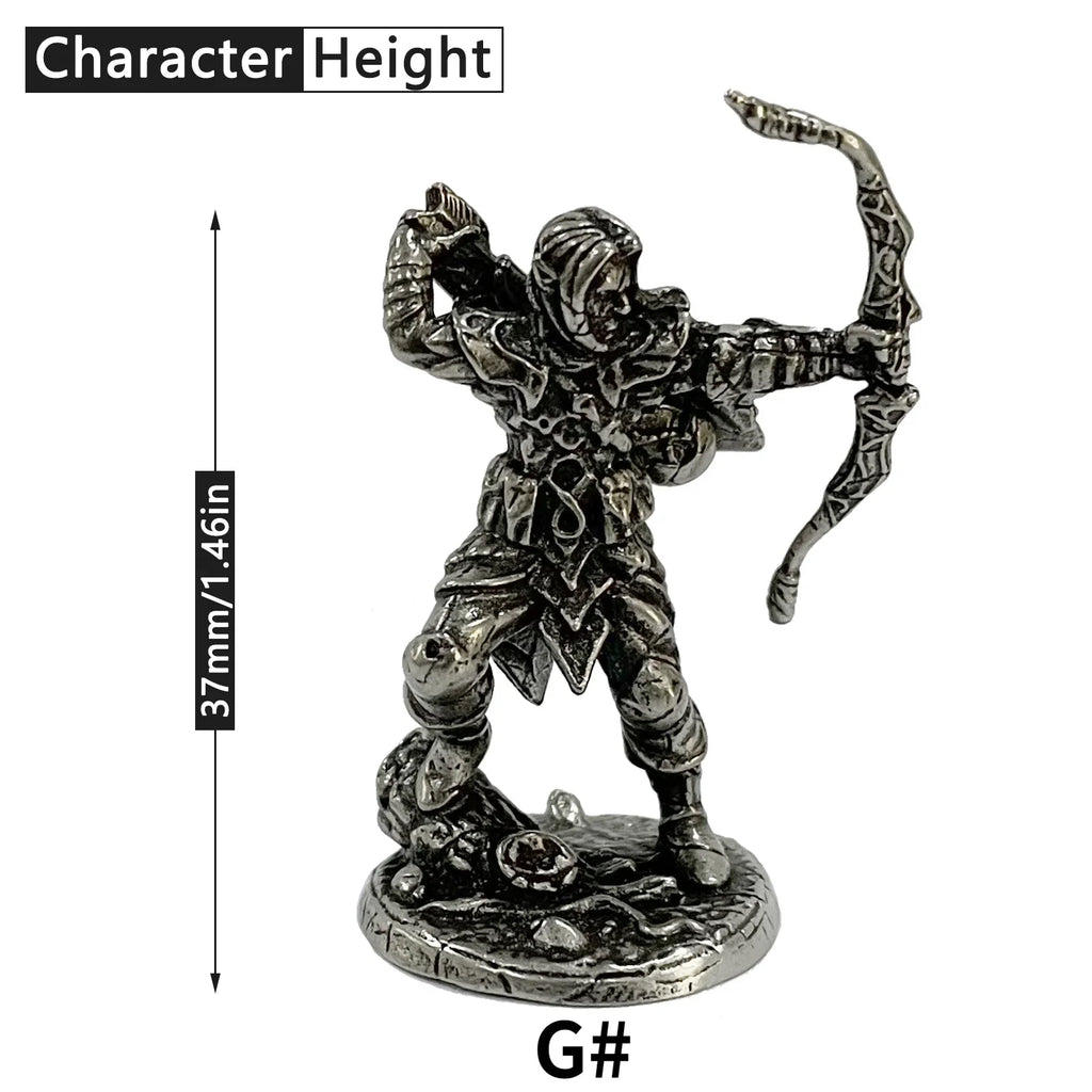 1PCS War Chess Table Game Ornaments Decorations Crafts Copper Undead Skeleton Soldiers Dolls Army Legion Model Toy Figurine