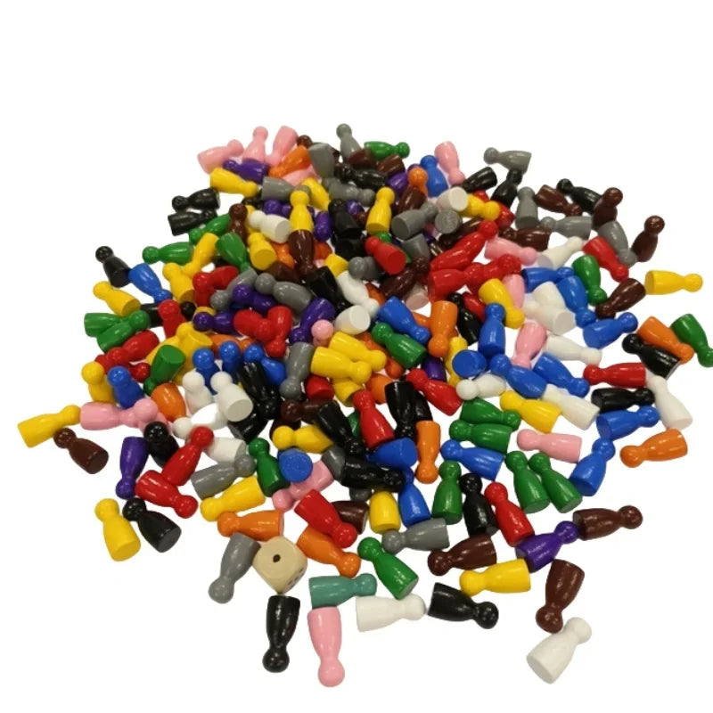 100 Pcs/Set 24*12mm Chess Pieces Board Games Accessories Marking Color Wooden Pieces