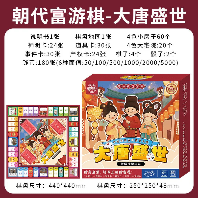 Rich Game Monopoly Kids Classic Deluxe Upgraded Super Large Adult Board Game Student Game World Tour