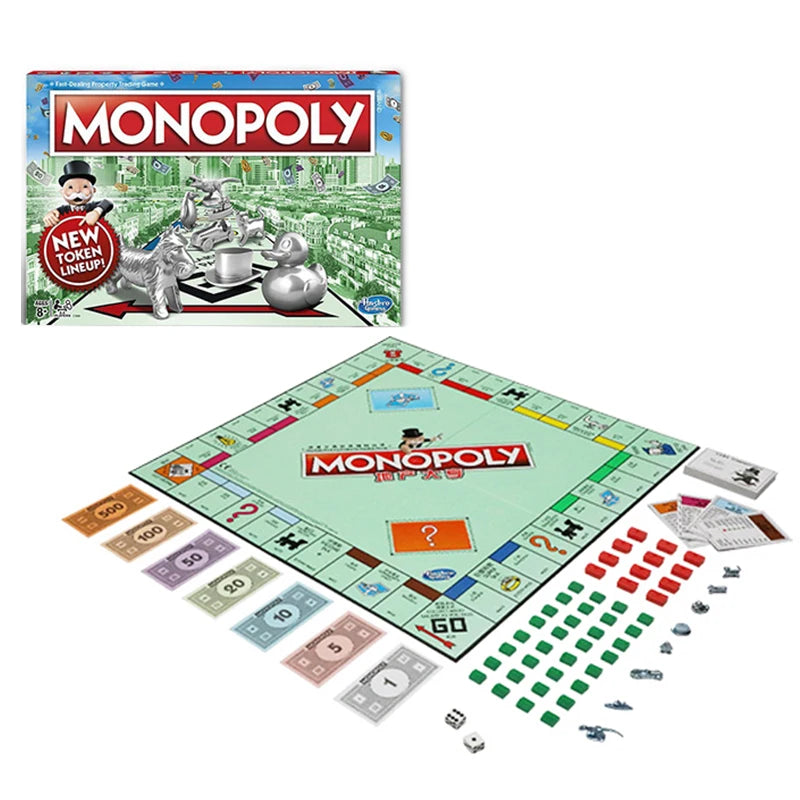 Original Monopoly Board Games Electronic Banking Wealth Investment Multiplayer Party Interactive Toys for Kids Property Trading