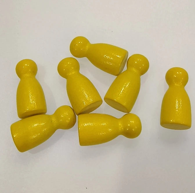 100 Pcs/Set 24*12mm Chess Pieces Board Games Accessories Marking Color Wooden Pieces