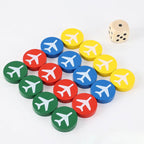 A Set Board Game Flying Chess Checkers Pieces Board Game Flying Chess Checkers Pieces Gobang Puzzle Chessboard Games Accessories