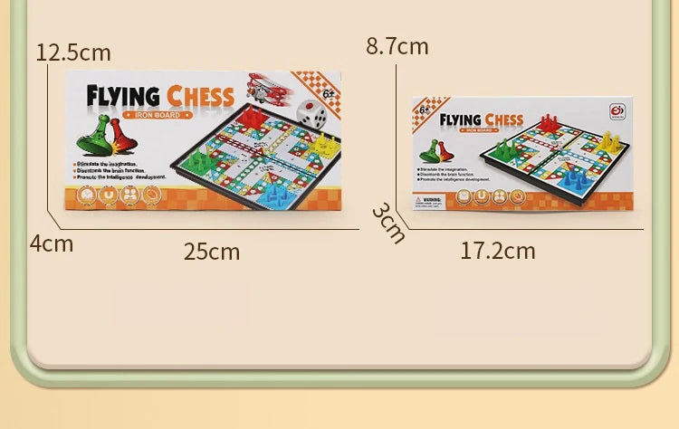 Magnetic 9-in-1 Board Game Table, Large Carpet, Flying Chess/Checkers/Chess/Snake/Backgammon/Quadruple/Tic-Tac-Toe, House Party