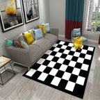International Chess Flying Chess Carpet Kids Play Games Mat Child Carpet Area Rug Bedroom Living Room Floor Mat Non-Slip