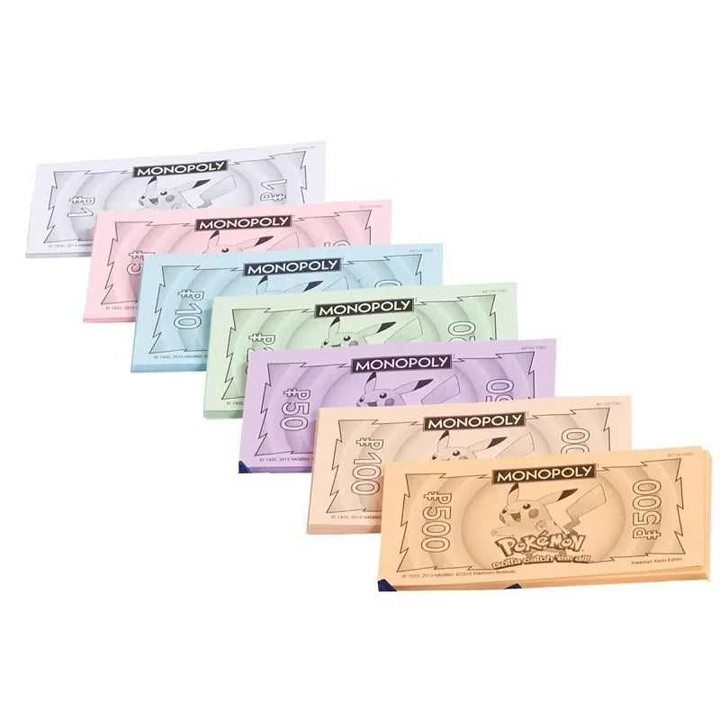 English Version Kawaii DIY Family Gathering Pokemon Monopoly Leisure Board Game Card Puzzle Game 2-6 People Party Birthday Game