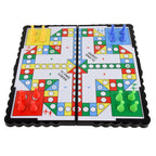 1Set Magnetic Foldable Flying Chess Crawling Mat Ludo Portable Board Game Camping Travel Game Set Aeroplane Chess