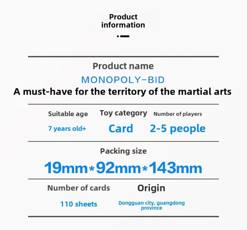 Hasbro Monopoly Gaming Deal Card Game Family Gathering Friends Party Board Game Battle Children Christmas Birthday Gifts Toys