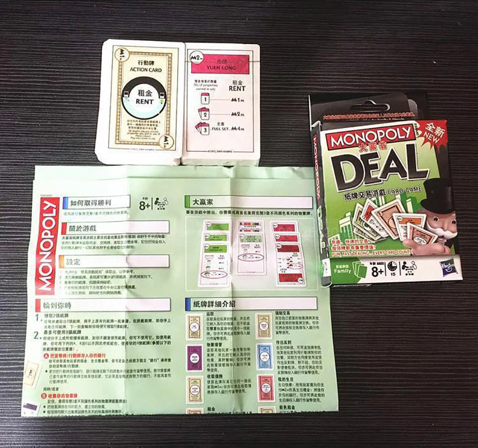 Monopoly Popular Board Game Birthday Collection Exquisite Gifts Toys Christmas Children's Favorite Card Trading Puzzle Fun Game