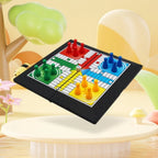 Classic Foldable Ludo Game Set Parent Child Interaction Strategy Game Flying Chess Board Game for Teens Kids